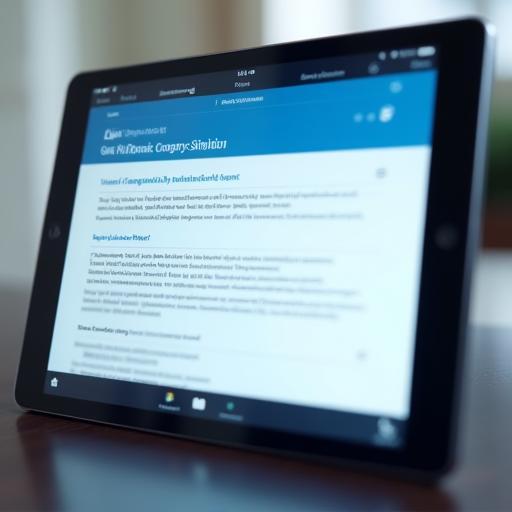Tablet displaying Lexis Digital Companion interface